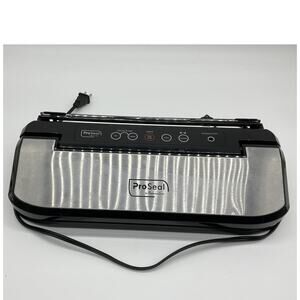 ProSeal Vacuum Sealer Professional Series Silver 150W Food Saver Machine Kitchen